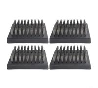 Yhenlovtt Duty Brush Bbq Grill Brush Scraper Heads for Heavy Stainless Cleaning Compatible Having Grill Replacement and Steel Sturdy Wire Bri (4PCS)