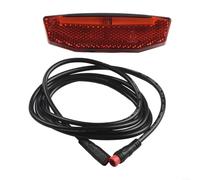 Yhenlovtt Ebike Rear LED Tail Light For 24V/36V/48V Electric Bicycle Or E-Scooter, 7 LED Safety Lamp With 120Cm Cable, For SM Or Waterproof Connector(Waterproof Connector)