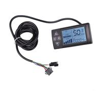 Yhenlovtt Efor Bike Display 24v 36v 48v Lcd for Electric for Bike with 6pin Waterproof Connector Compatible with 02omd Controller Handlebar Mount Φ222mm