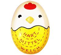 Yhenlovtt Egg Timer Medium Boiling Eggs Reusable Shade Hard Indicator Resin Soft for Changing Boiled Foodgrade Abs for Kitchen Gadget (LEFT)