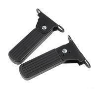 Yhenlovtt Electric Moped Front Pedal Pair Folding Foot Pegs Metal Rubber Non-Slip Wear-Resistant Leg Support Compatible with Electric For Bicycle(7CM)