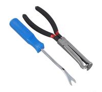 Yhenlovtt Electrical Disconnect Pliers, 8 Inch High Carbon Steel Tool for Automotive Fuel Line Clip and Spark Sensor Harness Removal