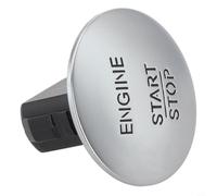 Yhenlovtt Engine Start Stop Push Button for - with Chrome & Black Finish, ABS Plastic Material, Keyless Go Replacement for Car Inte