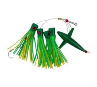 Yhenlovtt Feather Rig Bird Trolling Lure with Luminous Effect for Big Game Fishing, Compatible with Tuna, Marlin and Sailfish, 150mm Length,(C1)