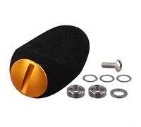 Yhenlovtt Fishing Reel Handle Knob Replacement Eva Grip Bearings Plus Other Having Gaskets for Daiwa 27mm X 4mm Shaft Plus for Brands (gold)