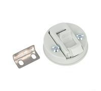 Yhenlovtt Flush Pull For Slam Latch, 2 Inch Non-Locking White Marine Deck Hatch Door Handle, For Durable UV-Stabilised Plastic for Boat or Yacht Cabin Hardware