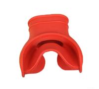 Yhenlovtt Food-Grade Silicone Scuba Diving Mouthpiece for Second Stage Regulator, Soft Durable Comfortable Bitepiece with Tongue Support, Fits(RED)