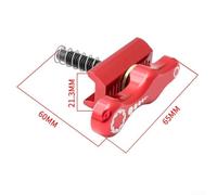 Yhenlovtt For Alloy Folding Clamp Bike Handlebar Buckle for Buckle for Easy to Carry Foldable C Frame Aluminum Bicycle Brompton Connector Antiloosen (Red)