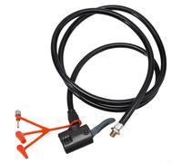 Yhenlovtt For Bicycle Pump Hose Extension Tube for Connector Having Metal Interface C Compatible Having Nozz Uk and Us Valves 125cm Air Pump (C)