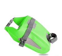 Yhenlovtt For Bicycle Tail Bag Pvc Rear Seat Pannier Having Reflective Strips for Night Riding Safety Compact Under Seat Storage for Phone (green)