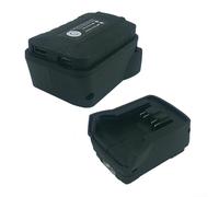 Yhenlovtt for DeWalt 18V Battery Adapter with LED Light and USB Output for 48-11-1862, 48-11-1880, 48-11-1850, DCB180, DCB200, DCB230 Models - Black(For 48-11-1862)