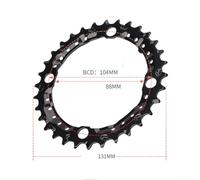 Yhenlovtt For Steel Mountain Chrome Having Chainring Set Bike 22t 32t Cycling 44t Wide Plates Narrow Tooth Blueprint for Smooth and Competent 42t for Bcd (32T)