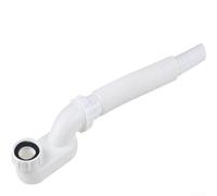 Yhenlovtt Freestanding Drainage Flat P Pipe Set Flexible Bathtub Drain Pipe G11/2 Tub