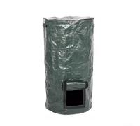 Yhenlovtt Garden Composting Container, With Top Lid, PE Material Waste Collection Bin, For Outdoor Kitchen Scraps Yard Debris Plant Trimmings(Green 35 * 60CM)