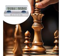 Yhenlovtt Go Chess Clock Timer with Drop Sound Alert for Chess, Go and Board Games, 9: 59 and Countdown Shutdown Mute Function with Black Minutes
