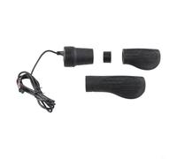 Yhenlovtt Half Turn Throttle Handlebar for 22mm E-For Bike and Scooters, ABS Plastic Grip with SM Connector, Black (1 P(SM Connector)