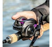 Yhenlovtt High-Speed 7.2: 1 Fishing Reel with 25-stage Magnetic Brake and 8kg Drag Power Featherweight Aluminum Alloy Construction for Freshwater (AM2000 LEFT HAND)