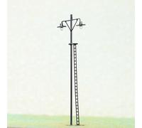 Yhenlovtt HO Scale LED Yard Light Model Train Railroad Street Station Lamp Post Set, Model Railway Train Lamp, Metal Railway Lights With Resistors Compatible 9V-16V DC((A(A)