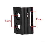 Yhenlovtt Hook Bicycle Front Mount Adapter Aluminum Fixed for Frame Front Height for Precise Alloy Tunable for Sram Derailleur Mech (CG21 Black)