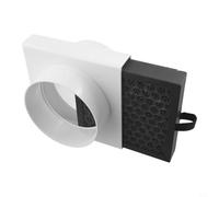 Yhenlovtt Inline For HEPA Duct Filter for Residential and Commercial Ventilation - Compatible with PVC, PE, and Foil Ducting, 110 mm / 160 mm Inner Diameter, ABS For +(110mm)