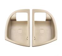Yhenlovtt Interior Door Handle Cover Pair, ABS Beige Clip-On Replacement Matching OEM Fitment, Compatible with For Santa Fe 2007-2012 Front Left
