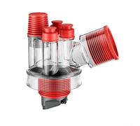 Yhenlovtt Kitchen Sink Drain Adapter with Five-Way Connection, 45° Angled Flow Design for Efficient Water Drainage, Smell and Insect Stop Double Seal, Transparent PETG+TPE Pipe