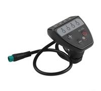 Yhenlovtt LED Display Meter for Ebike and Scooter, 36V-48V 5 Pin Connector, Waterproof IP65 ABS, for battery Status and Gear Indicator, Handlebar Mount