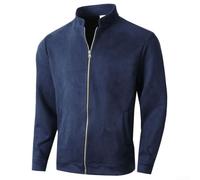 Yhenlovtt Lightweight Men's Casual Windbreaker Long Sleeve | Classic stand collar, retro styling, for slim fit , solid color options, spring autumn wear
