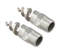 Yhenlovtt Machi Stainless Steel Spiral Atomizing Nozzle for Industrial Cleaning and Dust Removal Having Anticlogging Structure 120° Spray for Angle (1 over 2)