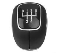 Yhenlovtt Manual Transmission Shift Knob for Chevrolet 2009-2015 and Outlander Lancer 2004-2012 | 5-6- MT Compatible | ABS + Leather Black Lever(5-)