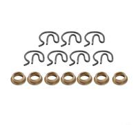 Yhenlovtt Manual Transmission Steel Shifter Bushing Set with Spring Clips 14pcs Direct Replacement Fit for Competition Plus 4 Speed and Master Shi