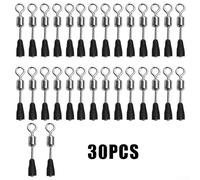 Yhenlovtt Match Quick Change Fishing Swivels for Connectors for Float Plus Feeder Rigs 30pcs or Pvc Hook Lengths Copper Terminal Pleasure and Tackle (Large)