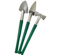 Yhenlovtt Mini Gardening Tool Kit for Indoor Plants - 3-Pc Stainless Steel Succulent Tools Including Rake, Trowel and Shovel for Terrariums & Fairy Gardens