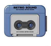 Yhenlovtt Mini Tape Recorder, Mini Voice Recorder Keychain, Retro Recorder Tape Keychain, Voice Recorders And Accessories(2PCS Blue)