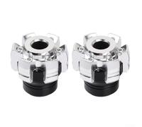 Yhenlovtt Motorcycle Anti-Fall Cup for Protection - Aluminum Alloy Crash Pad with Front Shock Absorber, Fit for Most Motorcyc(SILVER)