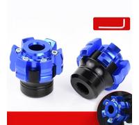 Yhenlovtt Motorcycle Anti-Fall Cup for Protection - Aluminum Alloy Crash Pad with Front Shock Absorber, Fit for Most Motorcyc(BLUE)