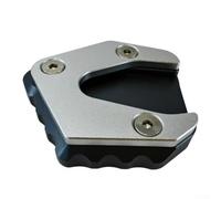 Yhenlovtt Motorcycle Kickstand Extension Plate Foot Pedal Alloy Enlarged Side Stand Bracket Accessory with Cover for Pg1 2023 Models Aluminum (BLACK)