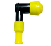 Yhenlovtt Motorcycle Spark Cap for Spark Plug, High Pressure Resistant Rubber Ignition Cap with Waterproof Design, Fits Electric Motor(YELLOW)