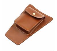 Yhenlovtt Motorcycle Tank Bag for Fit - PU Leather Storage Bag with Scratch-Proof & Waterproof Design, Soft Backing for Paint Protec(BROWN)