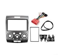 Yhenlovtt Navigation Frame and Audio Everest for Bt50 Black Abs Trim Panel Dashboard Insert Stereo Car for Dvd/cd or Expedition Upgrade (WITH WIRE HARNESS)