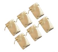 Yhenlovtt Organza Bags, Organza Drawstring Pouches Metallic Storage Bags For Wedding Party Favor Jewelry Cosmetics Storage 50 Pack Gold Silver 5X7 7X9 9X12cm(5 * 7cm Gold)