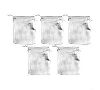 Yhenlovtt Organza Bags, Organza Drawstring Pouches Metallic Storage Bags For Wedding Party Favor Jewelry Cosmetics Storage 50 Pack Gold Silver 5X7 7X9 9X12cm(9 * 12cm Silver)