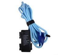 Yhenlovtt Outdoor LED Camping Rope Light 300cm Waterproof IP66 Luminous Tent Guy Line with 8 Modes and High Strength 370kg Load Capacity(LIGHT BLUE)