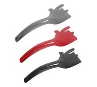 Yhenlovtt Pancakes Steak Heat Resistant Kitchen Cooking Tools Ergon Tongs Nylon Egg Flipper and Turner for Omelettes 3pcs Pcs Dual in 1pc Flip Spatula