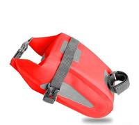 Yhenlovtt Pannier for Rear Strips Having Night Riding for Bicycle Tail Bag Pvc Safety Seat Reflective for Seat Under Storage Compact Phone (red)