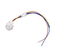 Yhenlovtt PIR Infrared Motion Sensor Switch Automatic Light Control for Indoor Outdoor Use with Adjustable Sensitivity 110-240V AC DC 12-24V(DC12-24V)