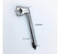 Yhenlovtt Pole Fork for Bike Quill Stem Gooseneck Shape Fits Forward Extension 220mm Center Plus 40mm 222mm Alloy Aluminum 222/254mm Handlebars (40x222x222x220)
