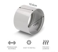 Yhenlovtt Portable Air Conditioner Hose Connector, Leak-Proof ABS Coupler for 5.9 Inch Exhaust Hose, Dual Thread Clockwise/Counter-Clockwise Fit for Home(13CM)