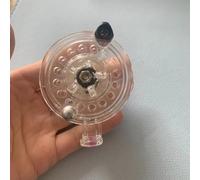 Yhenlovtt Portable Mini Fly Fishing Reel with 45mm Diameter Spool for Carp and Ice Fishing, 3#/50m Line Capacity Right Hand Retrieve Lightweight Ta