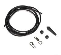 Yhenlovtt Prerigged Rig Tube Set for Carp Fishing Helicopter Plus Chod Rigs 1m Abs Tubes with Quick Links Ideal Where Leadcore Is Banned 5pack in Housed (Black)